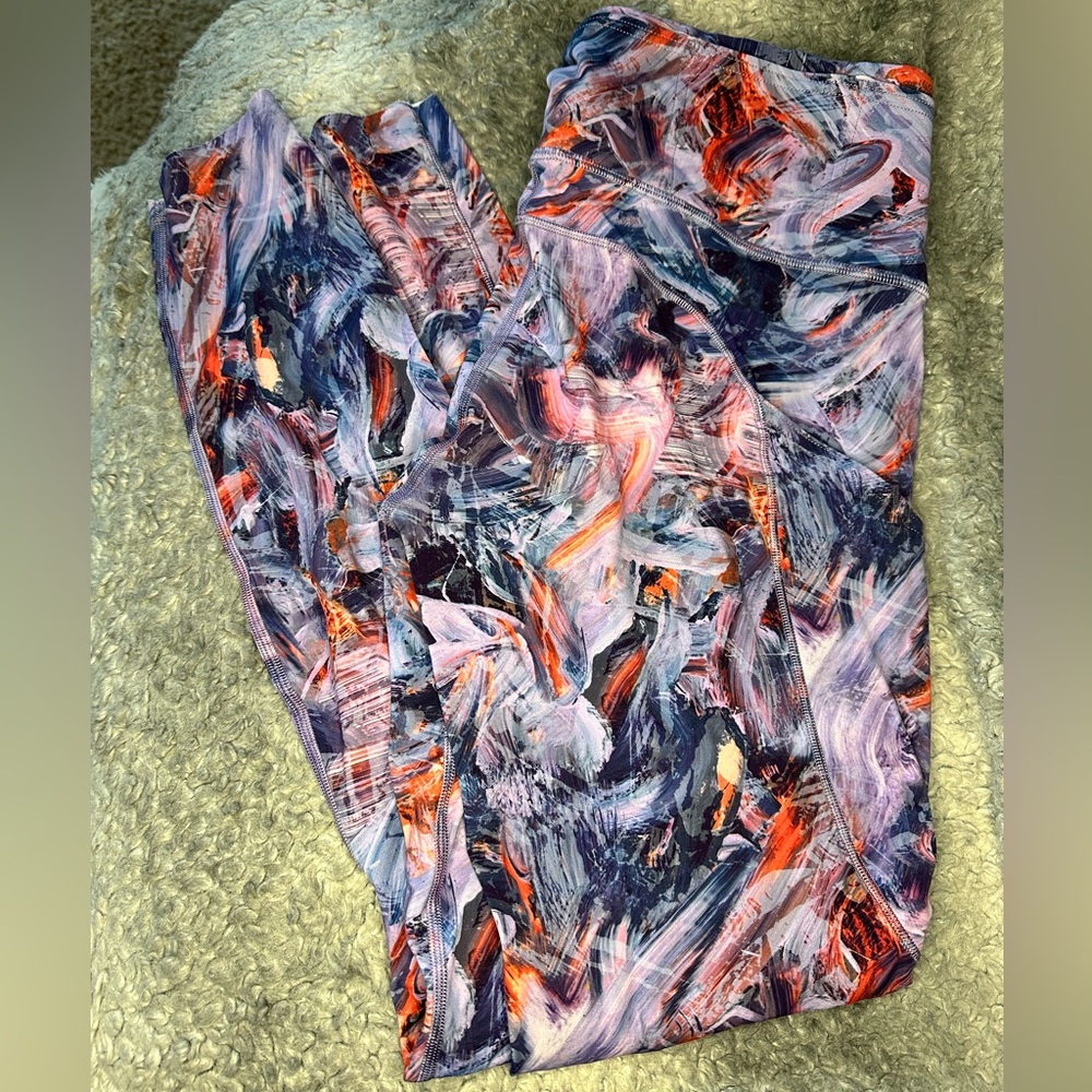 Lululemon Athletica Multicolor Abstract Leggings
